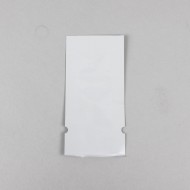 2" x 4.25" White Mylar Foil Pouch; (5,000/case) - 02MFW0425RTNL